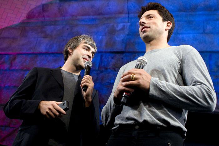 Larry Page i Sergey Brin, fot. Bloomberg