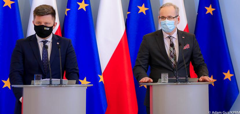 Ministrowie Michał Dworczyk i Adam Niedzielski Ministrowie Michał Dworczyk i Adam Niedzielski