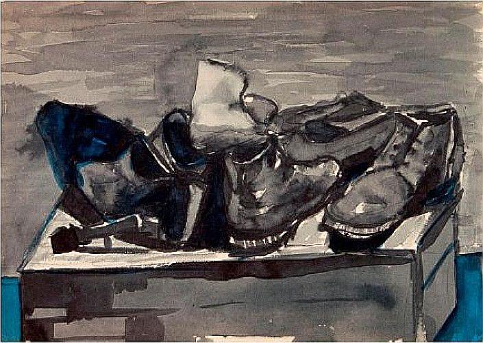 „Moje buty” Andrzeja Wróblewskiego znane też jako „Martwa natura z butami” (FOT. ARC)