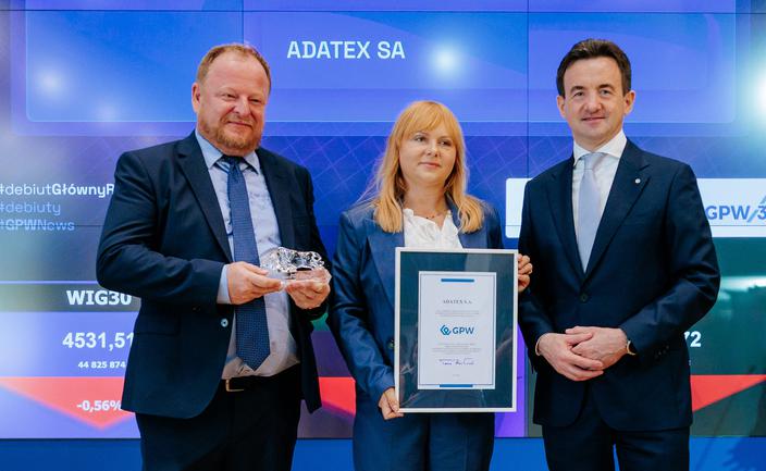 Giełdowy debiut Adatex
