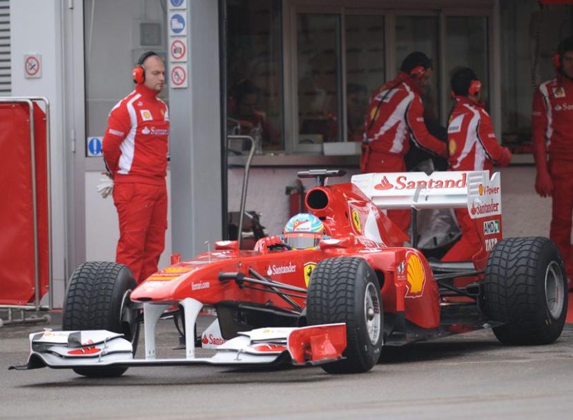 Bolid Ferrari podczas testów (fot. ferrari.com)