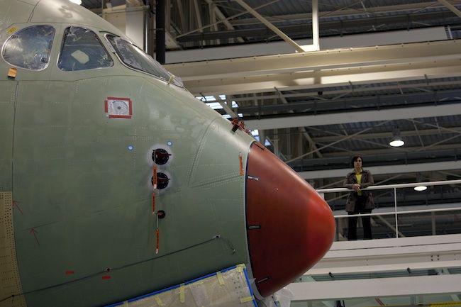 Airbus 350 w fabryce fot. Bloomberg