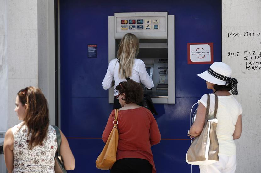 Bankomat w Atenach