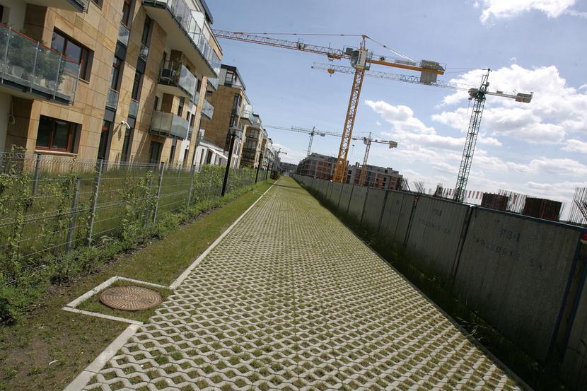 Budownictwo, miasteczko Wilanów