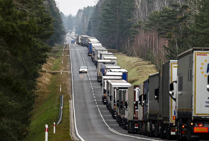Zator na granicy:
