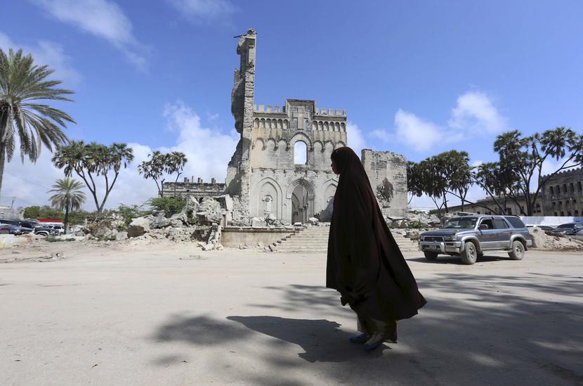 Ruiny kościoła w Mogadiszu