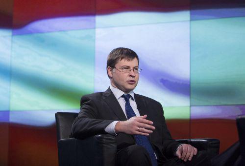 Valdis Dombrovskis, premier Łotwy, fot. Bloomberg