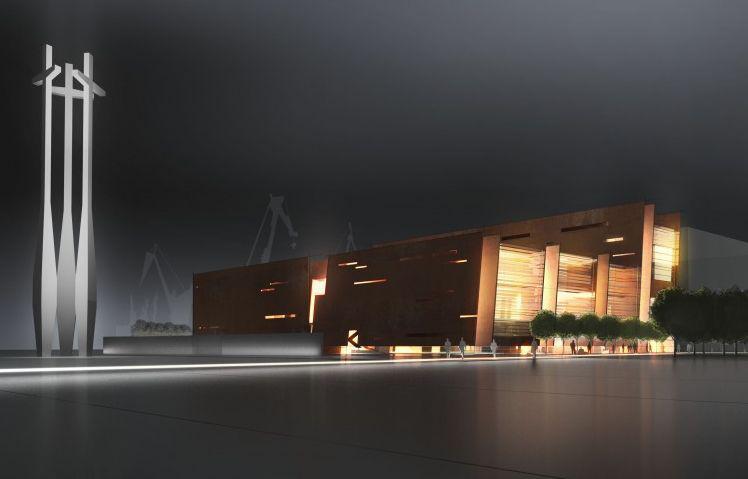 Europejskie Centrum Solidarności w Gdańsku, wizualizacja. Fot. ARC