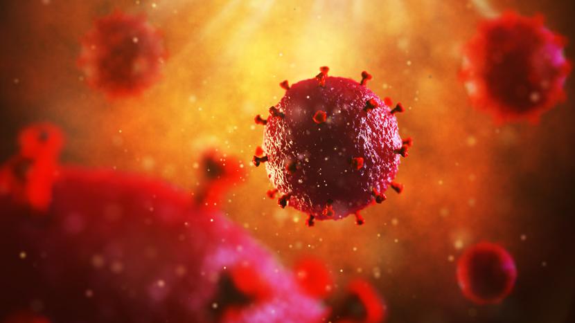 Wirus HIV - ilustracja 3D