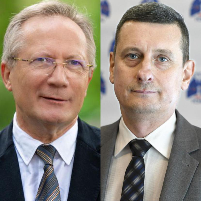 Na zdjęciu: prof. Waldemar Banasiak i prof. Marcin Kurzyna Na zdjęciu: prof. Waldemar Banasiak i prof. Marcin Kurzyna