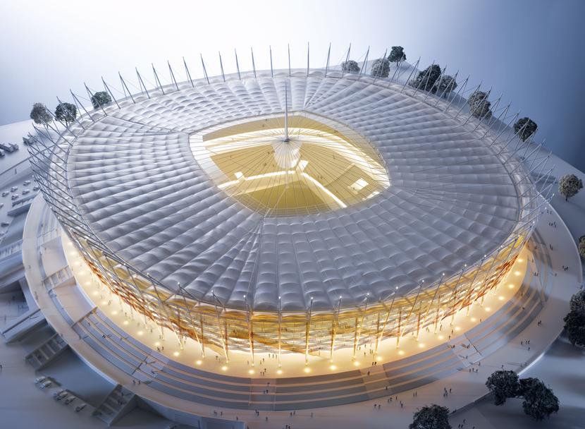 Stadion Narodowy, wizualizacja. Fot. ARC 