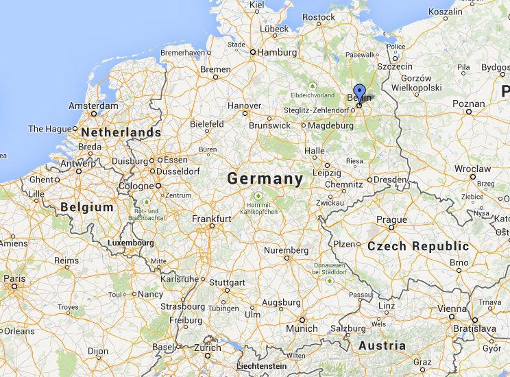 Niemcy w mapach Google (źródło: maps.google.com)