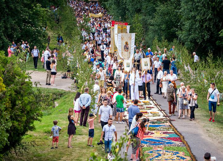 Trzysta tysięcy kroków po&nbsp;płatkach. Jak spycimierskie dywany kwiatowe trafiły na&nbsp;listę UNESCO