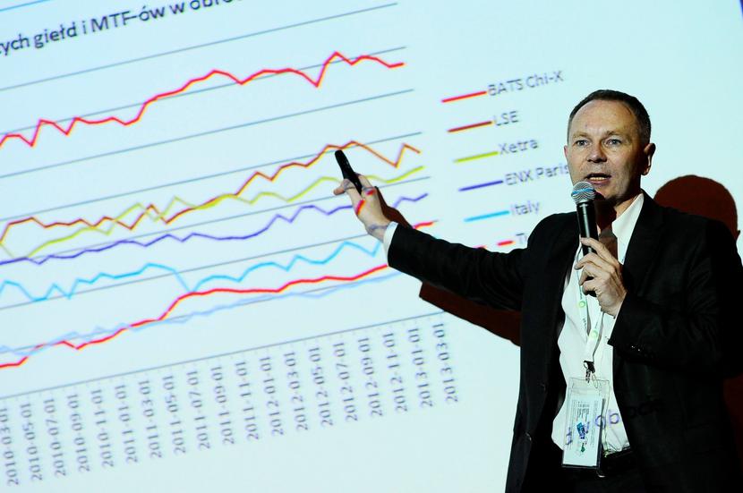 Adam Maciejewski, prezes GPW, spotkał się z inwestorami w Karpaczu na konferencji Wall Street (Fot: Tomasz Raś, 