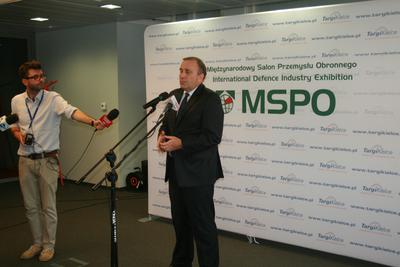 Minister Grzegorz Schetyna na XXIII MSPO 2015 w Kielcach