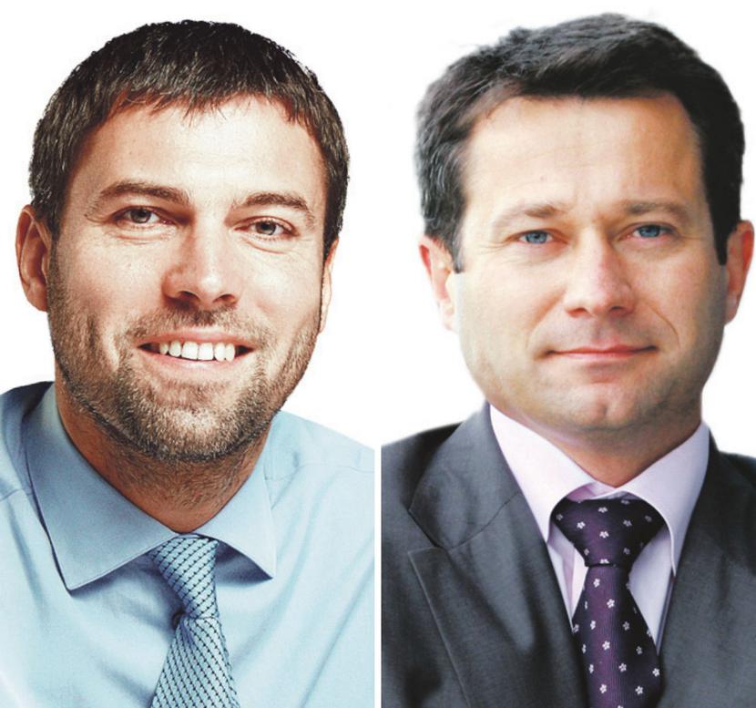 RAZEM RAŹNIEJ: Petr Kellner, najbogatszy Czech, i Mirosław Godlewski, prezes Netii, mogą połączyć siły w walce o GTS. Ciekawe, czy zdołają przelicytować konkurenta — Deutsche Telekom. [FOT. ARC. GK]
