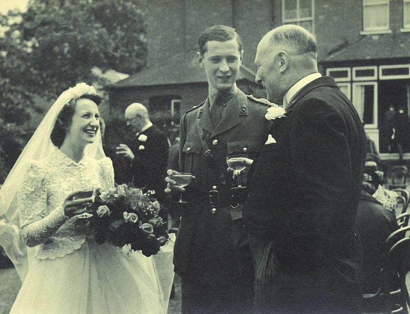 Ślub Douglasa Kinga i Betty Martin w 1941 roku.