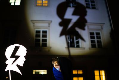 Krakow, 19.11.2020. Protest - solidarne w obronie naszych praw.