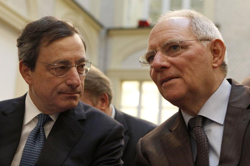 Mario Draghi i Wolfgang Schaeuble