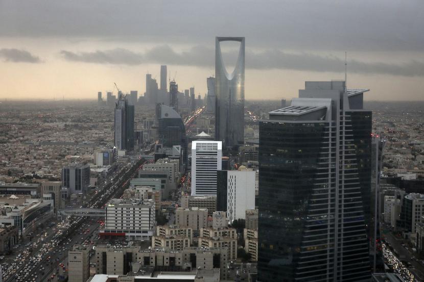 Widok na Rijad, stolicę Arabii Saudyjskiej Widok na Rijad, stolicę Arabii Saudyjskiej