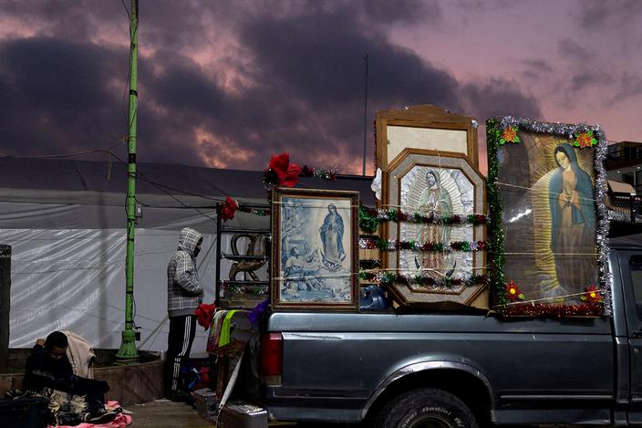 Pielgrzymka do bazyliki z okazji święta Matki Bożej z Guadalupe, Juarez w Meksyku, 11 grudnia 2024 r.