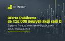 DB Energy S.A. ustaliła cenę maksymalną akcji serii D na 29 zł i maksymalną wartość oferty publicznej na poziomie 12 mln zł