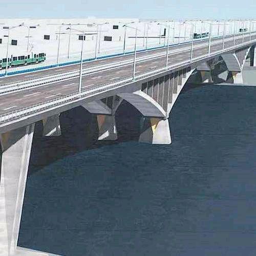 Wizualizacja Mostu Północnego