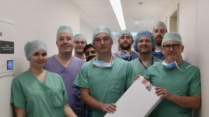 Specjaliści UCK w Gdańsku, którzy przeprowadzili nowatorski zabieg kardiochirurgiczny. 