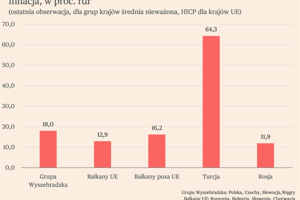 Grupy Wyszehradzkiej problem z inflacją