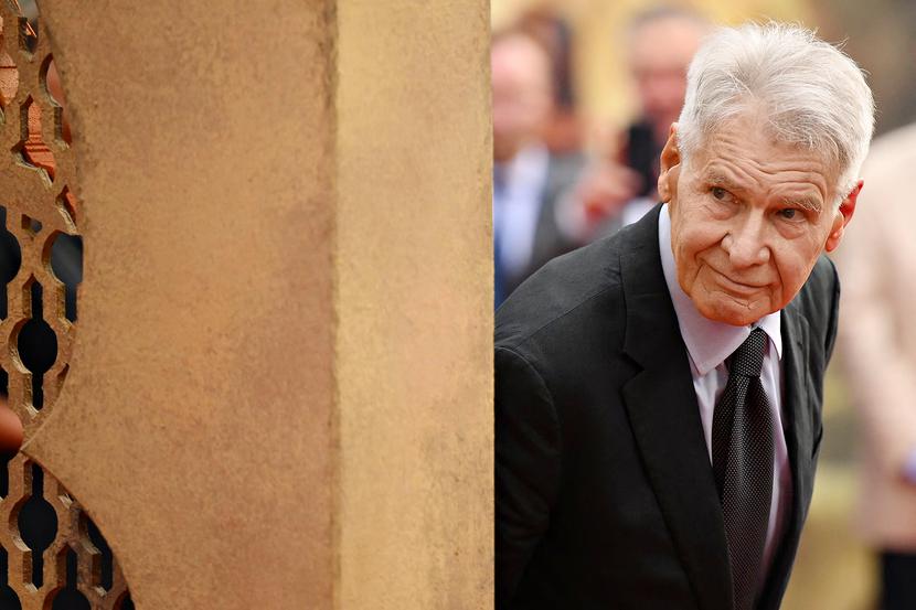 Londyn, Wielka Brytania, 26 czerwca 2023 r. Amerykański aktor Harrison Ford przybył na brytyjską premierę filmu „Indiana Jones i artefakt przeznaczenia” na Cineworld Leicester Square.