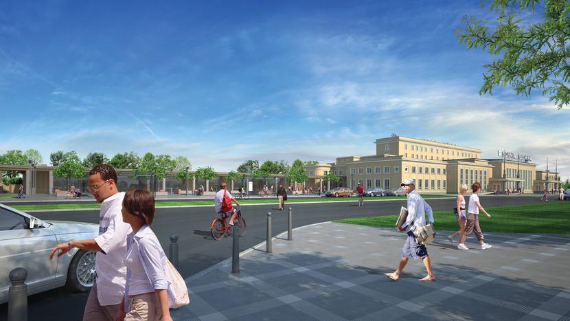 Gdynia Główna po remoncie - wizualizacja