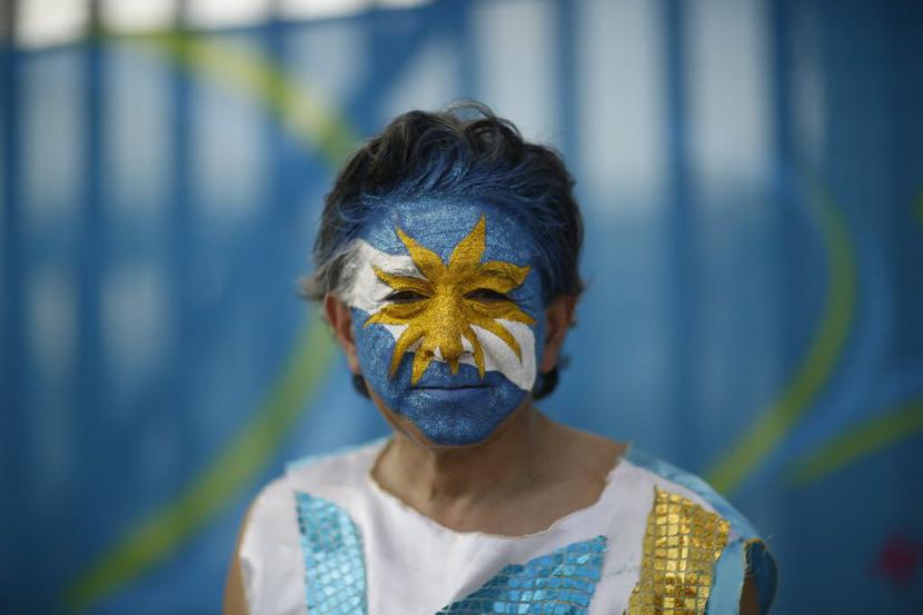 Kibic reprezentacji Albicelestes (fot. Bloomberg)