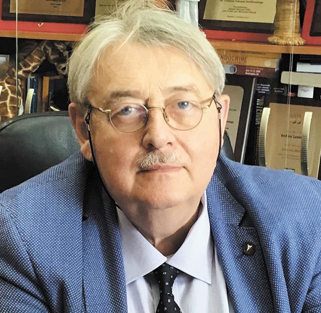 Prof. dr hab. n. med. Andrzej Lewiński, kierownik Katedry i Kliniki Endokrynologii i Chorób Metabolicznych Uniwersytetu Medycznego w Łodzi, konsultant krajowy w dziedzinie endokrynologii, prezes Polskiego Towarzystwa Endokrynologii Onkologicznej Prof. dr hab. n. med. Andrzej Lewiński, kierownik Katedry i Kliniki Endokrynologii i Chorób Metabolicznych Uniwersytetu Medycznego w Łodzi, konsultant krajowy w dziedzinie endokrynologii, prezes Polskiego Towarzystwa Endokrynologii Onkologicznej