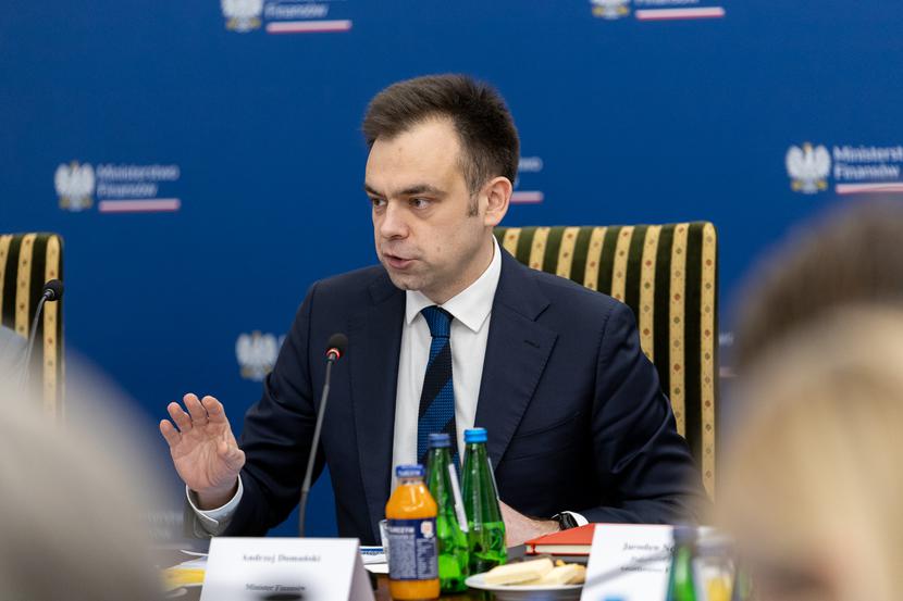 Minister finansów Andrzej Domański Minister finansów Andrzej Domański