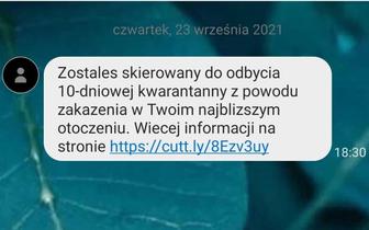 GIS ostrzega przed fałszywym SMS-em o kwarantannie. Zobacz, jak wygląda