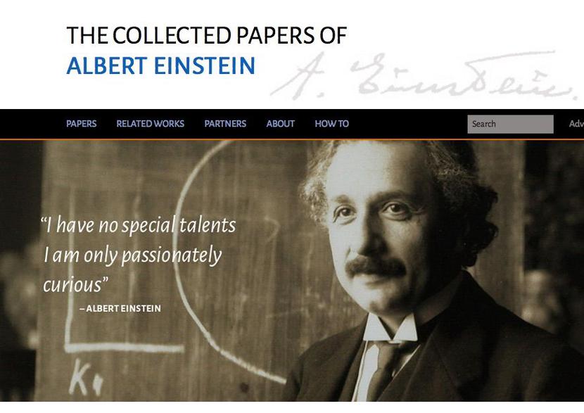 Strona główna projektu Digital Einstein