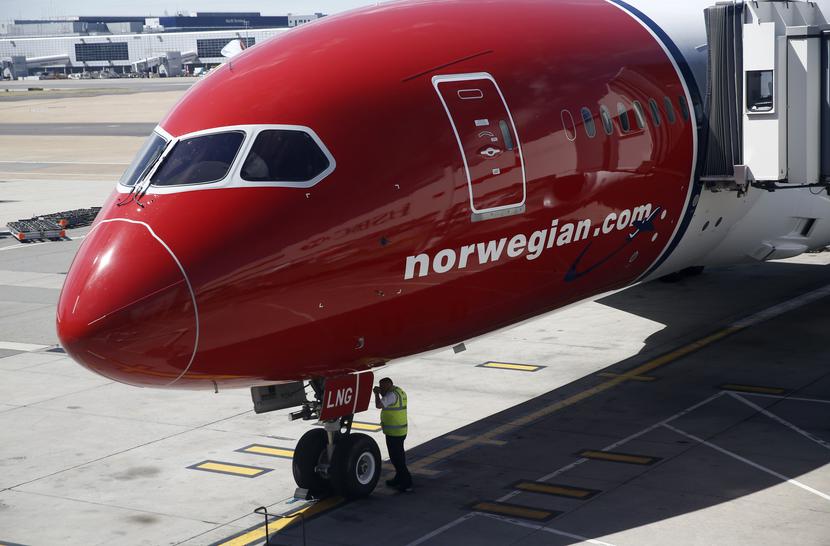 Jeden z samolotów linii Norwegian Air