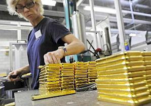 Złoto; fot. Bloomberg