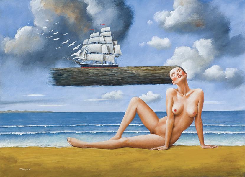 Rafał Olbiński, „Va pensiero”, 2019 r.: Rafał Olbiński, „Va pensiero”, 2019 r.: