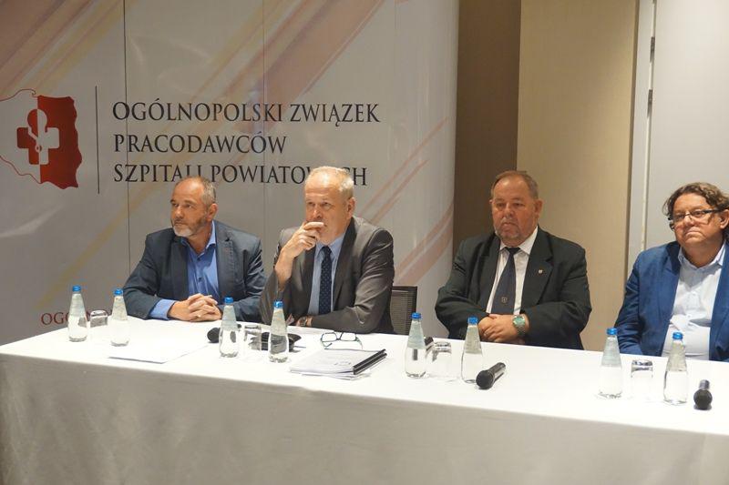 Przedstawiciele OZPSP na spotkaniu z Andrzejem Jacyną, prezesem NFZ