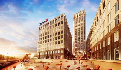 Z DUCHEM CZASU: Radisson RED w maksymalnym stopniu wykorzystuje najnowsze technologie — przekonają się o tym goście hotelu, który w 2019 r. powstanie w kompleksie Unity Center w miejscu słynnego Szkieletora w Krakowie. Będą mogli np. otwierać drzwi za pomocą telefonu.