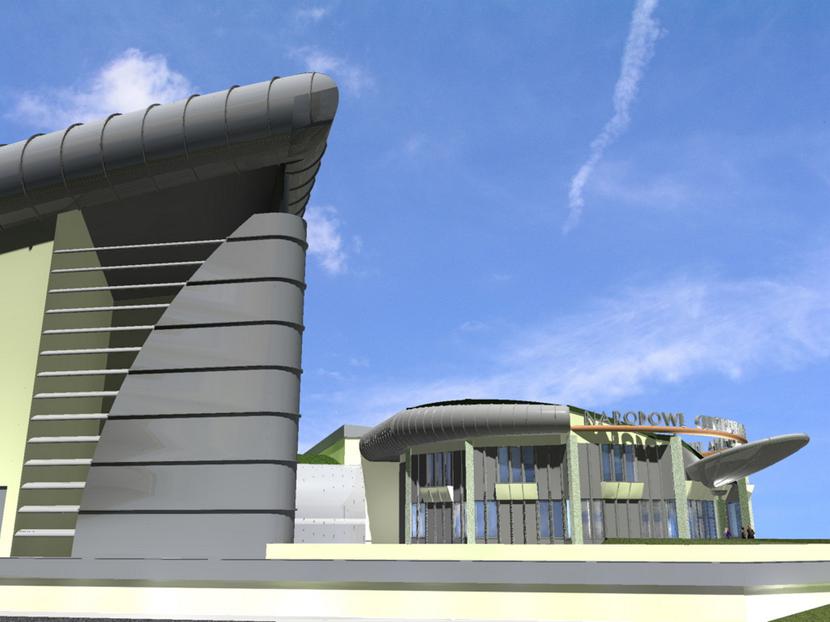 Gmach synchrotronu, wizualizacja. fot. UJ