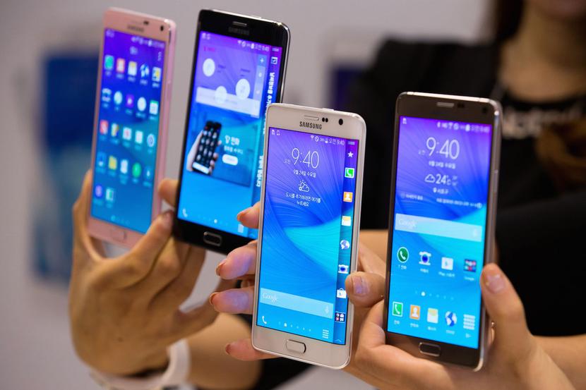 Różne modele smartfonów koreańskiego koncernu Samsung
