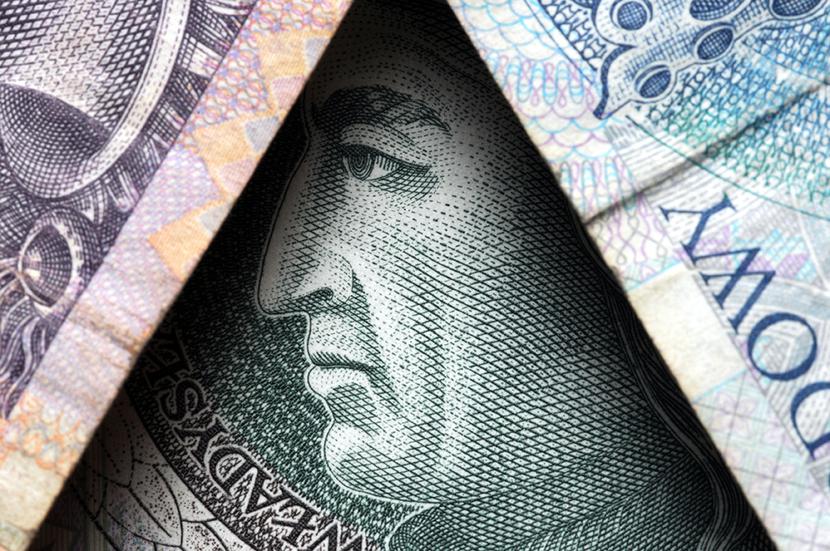 pieniądze banknoty złotówki polski złoty pieniądze banknoty złotówki polski złoty
