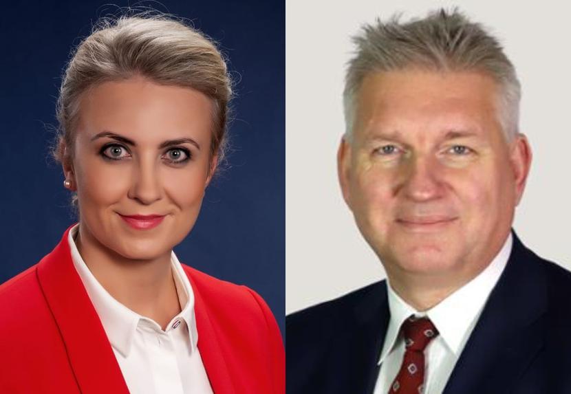 Na zdj. była minister zdrowia Katarzyna Sójka i wiceminister Wojciech Konieczny.