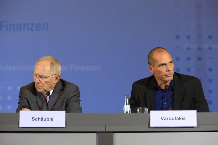 Wolfgang Schaeuble i Yanis Waroufakis