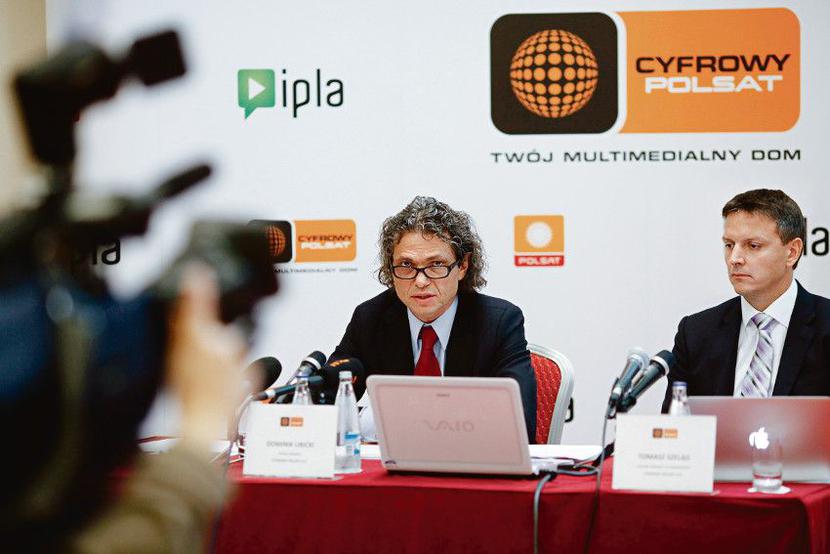 Cyfrowy Polsat — w którym prezesem jest Dominik Libicki, a za finanse odpowiada Tomasz Szeląg — już w strategii przygotowanej przy okazji debiutu na GPW w 2008 r. zakładał oferowanie usług telefonii komórkowej. Zrobi to teraz, ale obecnie głównym atutem przejmowanego Polkomtela jest internet LTE. [FOT. WM]
 