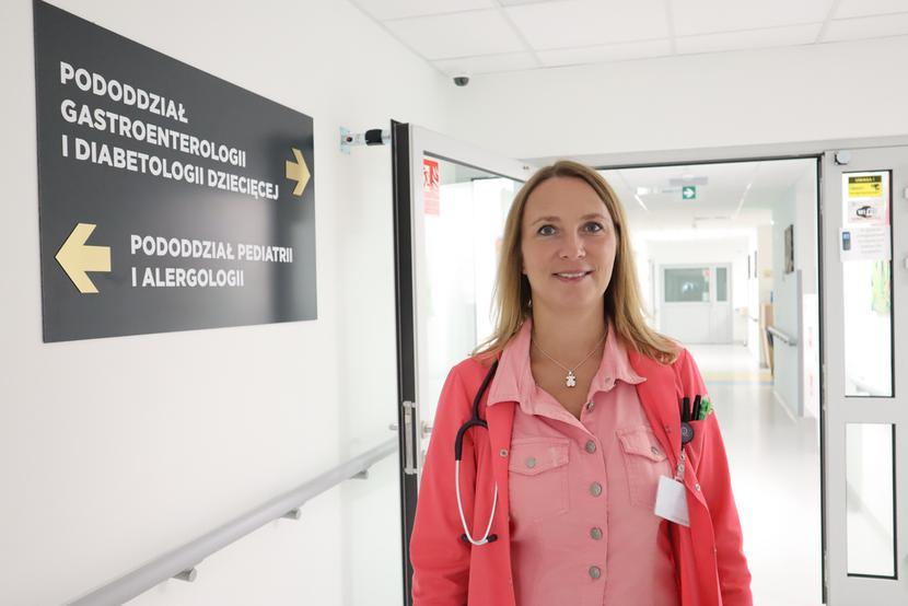 Na zdjęciu dr hab. n. med. Agata Chobot, kierownik Oddziału w USK w Opolu i Kliniki Pediatrii Uniwersytetu Opolskiego, prof. nadzw. UO.