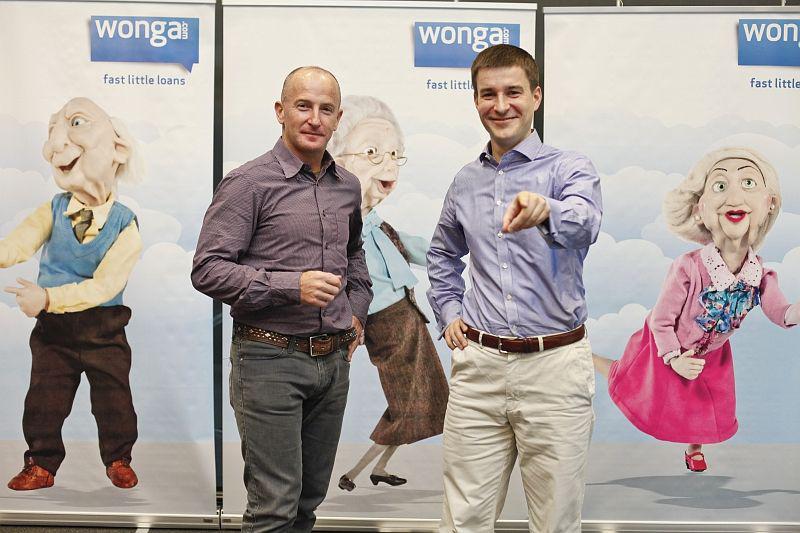 Errol Damelin, założyciel i CEO Wonga (po lewej) i Marcin Borowiecki, zarządzający Wonga Polska (fot. Puls Biznesu, Marek Wiśniewski)