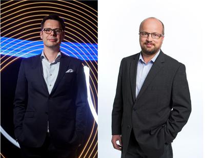 Jacek Świderski, prezes Wirtualnej Polski (z  lewej), i Jonny Crowe, p.o. dyrektora Grupy Onet.pl, jeszcze nie raz  staną w szranki. Teraz jednak role się odwracają i to Onet stał się  pretendentem.
